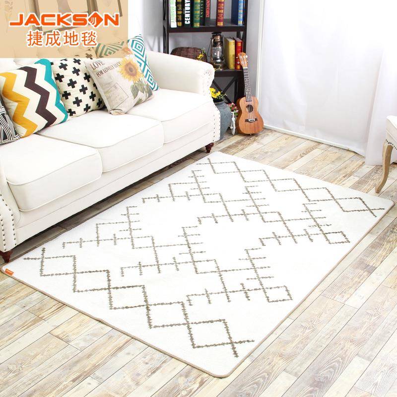 捷成地毯工厂北欧民族风客厅地毯家用茶几垫卧室床边现代简约防滑