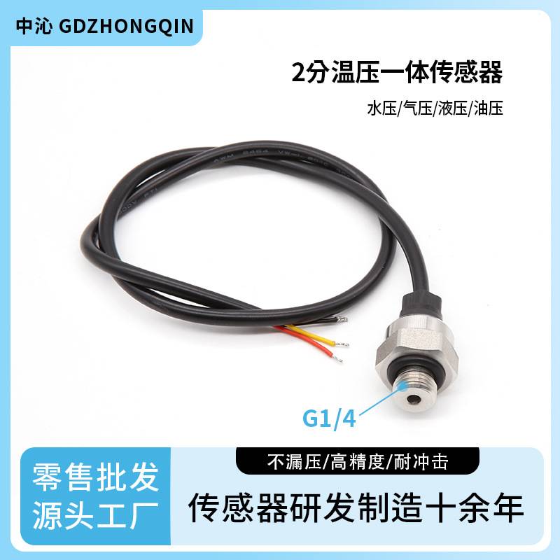2分压力温度一体变送器压力传感器热敏电阻管道油压气压液压水压