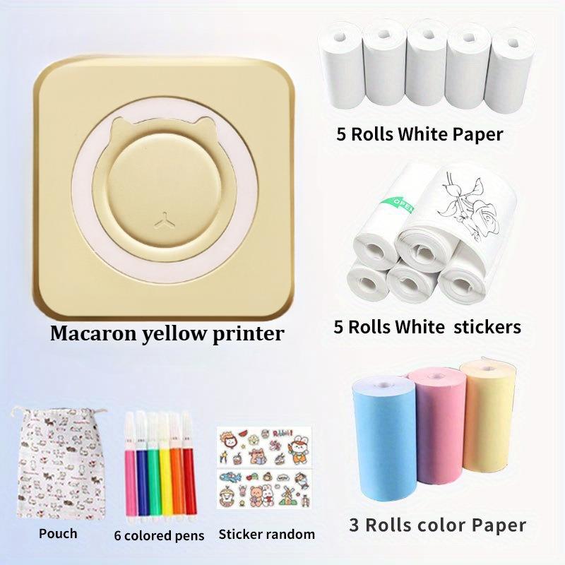 工厂私模便携式迷你口袋学生错题打印机蓝牙照片文字热敏标签纸