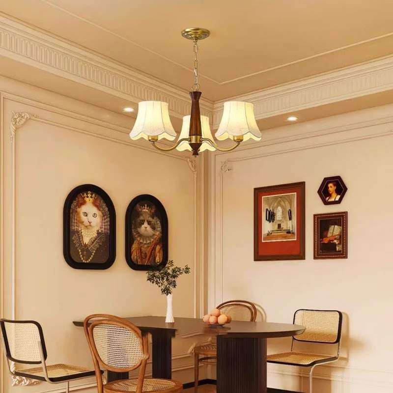 中古风大厅吊灯美式复古简约客厅主灯实木卧室餐厅侘寂风书房灯具,3C数码配件,USB灯,淘宝优惠券,粉丝福利购,淘宝优惠卷