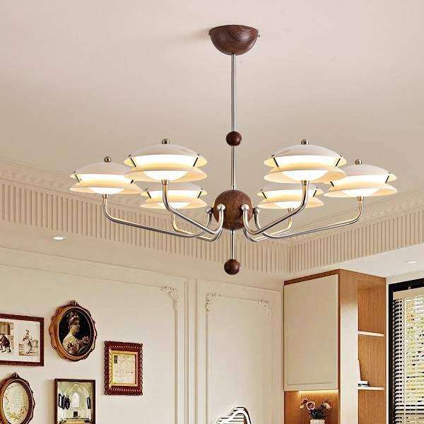 法式奶油风客厅吊灯中古星轨护眼大厅主灯卧室吊灯复古飞碟卧室灯,3C数码配件,USB灯,淘宝优惠券,粉丝福利购,淘宝优惠卷