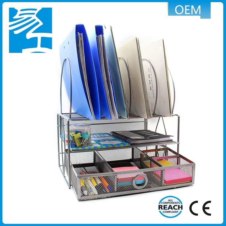 铁艺多层组合文件架家居办公用品金属抽屉式收纳架杂志文件篮