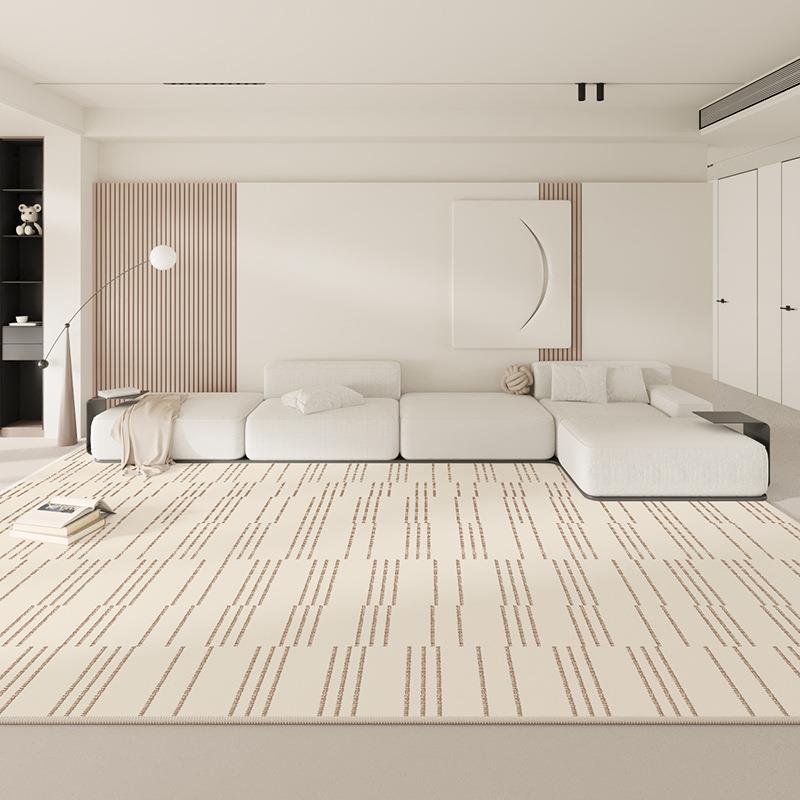 法式地毯客厅防水圈绒2024新款卧室茶几沙发奶油风轻奢高级感地垫