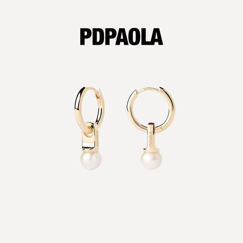 PDPAOLA高级感珍珠女耳钉耳饰
