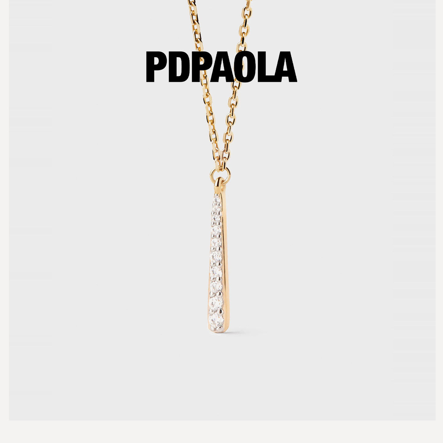 PDPAOLA简约叠带轻奢项链女图片