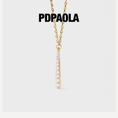 PDPAOLA简约叠带轻奢项链女