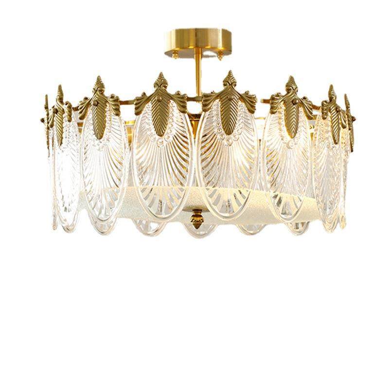 美式复古孔雀玻璃吸顶灯法式网红卧室餐厅客厅别墅大厅吊灯灯具,家装灯饰光源,智能吊灯,淘宝优惠券,粉丝福利购,淘宝优惠卷