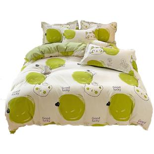 简约加厚纯棉磨毛被套单件150x200x230小清新卡通宿舍床单品被罩4