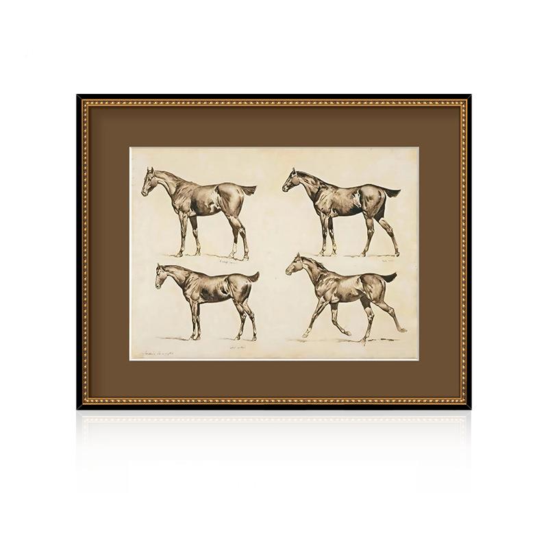 法式中古风复房古装关饰画钱风艺B-523老术客厅高级感挂画玄走廊