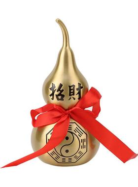 源头厂家铜葫芦摆件开盖葫芦拉丝八卦葫芦开口铜葫芦福字葫芦