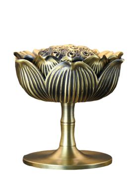 黄铜博山炉南瓜炉香薰炉檀香香道香炉工艺品仿古摆件送香插防火棉