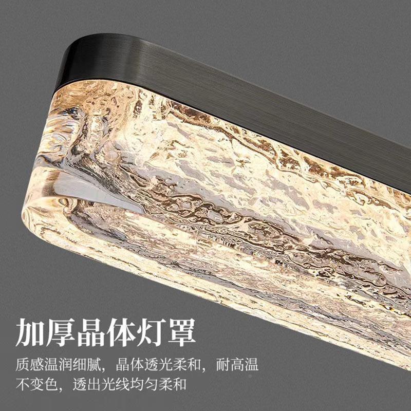 新中式餐厅吊灯桌现代简约条设计师154长形餐吧台书房极简茶后室