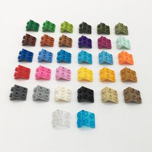 兼容乐高44728小颗粒moc积木散件配件1x2-2x2托架件科教机构零件