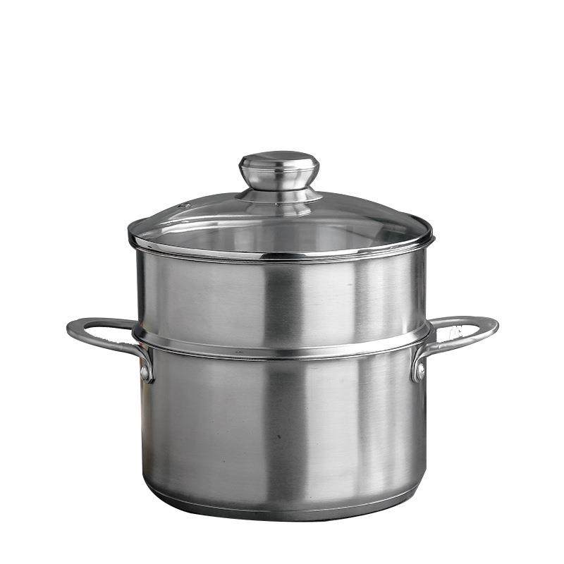 304不锈钢双层蒸锅不粘锅具煮奶锅平底汤锅无涂层泡面锅复合钢,厨房/烹饪用具,汤锅/汤桶/卤肉桶,淘宝优惠券,粉丝福利购,淘宝优惠卷
