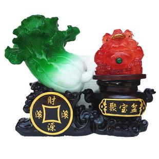 新款 饰礼品 招财金蟾招财猫百财如意树脂工艺品摆件开业家居装