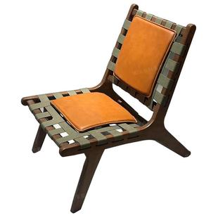 设计师单人看书椅休闲复古小户型阅读椅客厅单人沙发家用轻奢