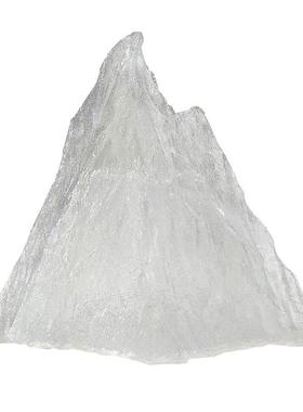 现代创意透明冰山雕塑摆件酒店售楼处样板间别墅树脂假山软装饰品