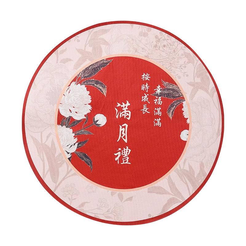 满月布婴置新生的儿拍照道具宝0天男女蛇宝气球场地景装饰仪VQX式