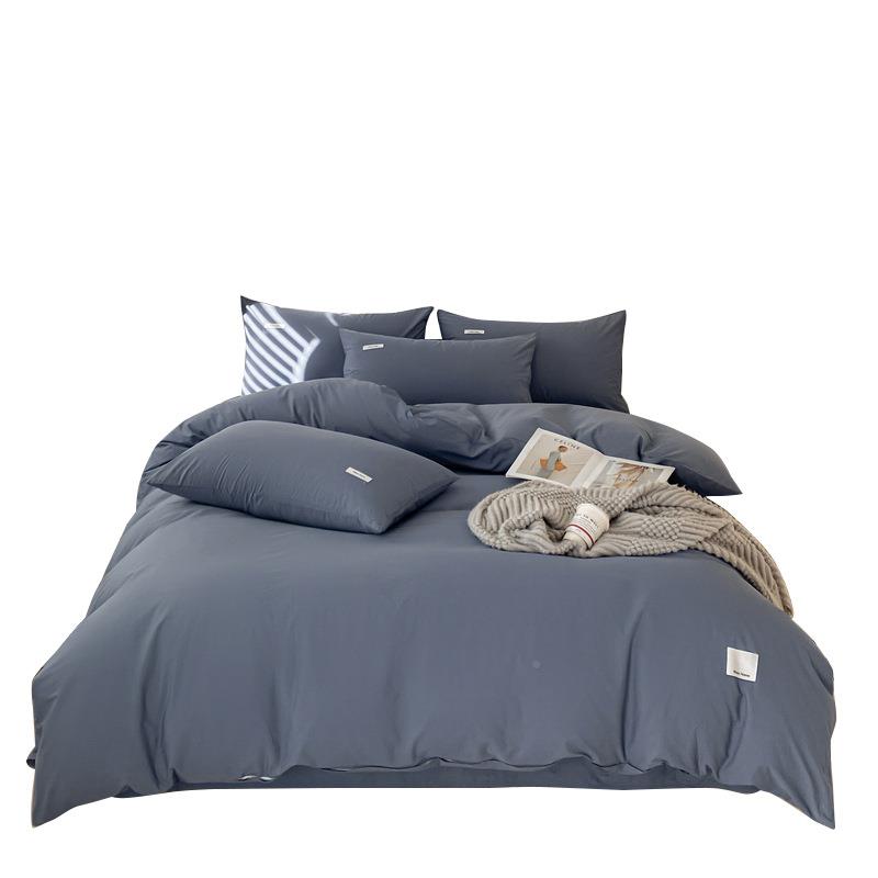 春LLA类色色织40家支纯被套单件2025季纯色单人全棉被罩用双棉人