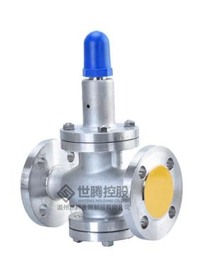 YK43H不锈钢304空气调压阀DN50先导活塞式蒸汽Y42X-16P法兰减压阀