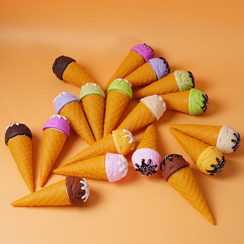 仿真奶油冰淇淋模型冷饮店橱窗展示道具仿真食物火炬冰激凌蛋筒