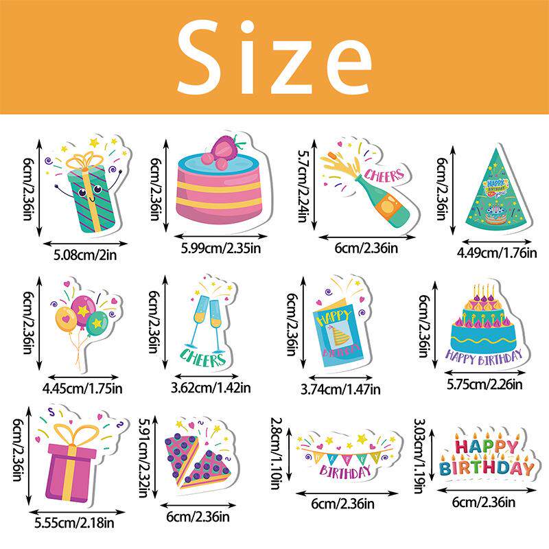 新款亚马逊生日派对HappyBirthday主题插旗烘培蛋糕插件装饰