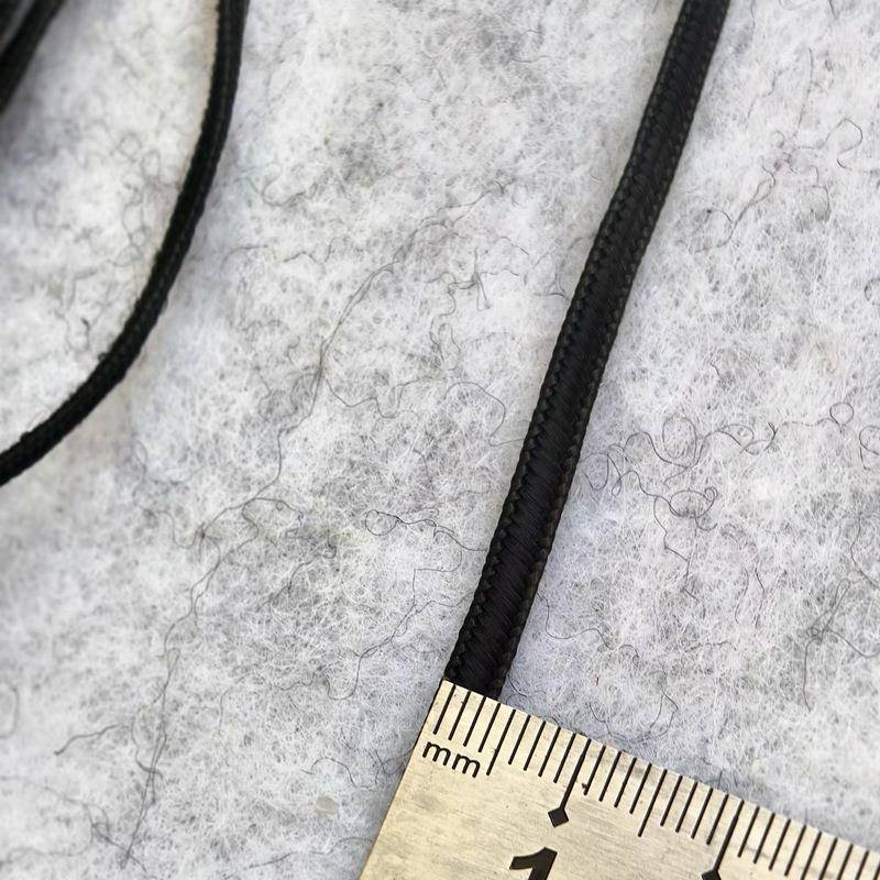 苗族绣片头饰发夹发卡镶边绳子黑色蛇腹带凸带绳辅料固边绳鼓线