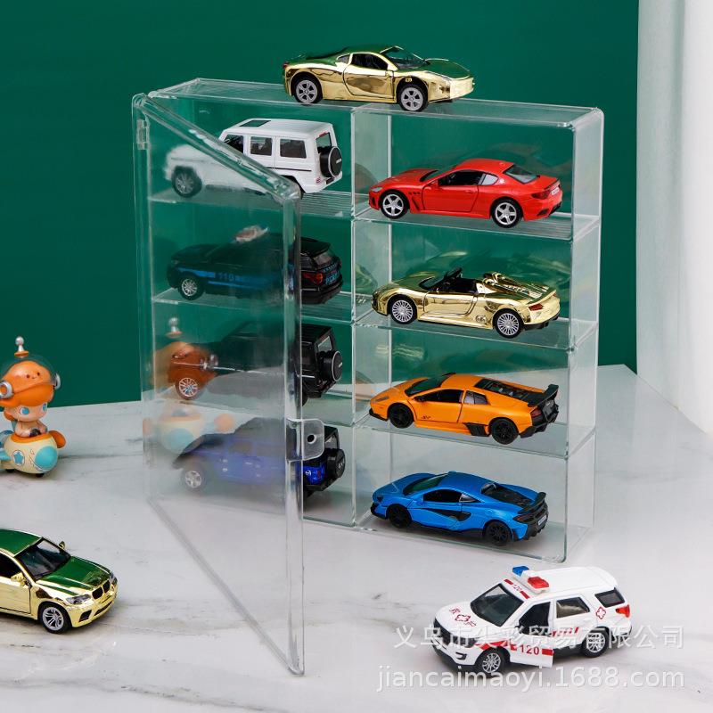 1：32玩具车模展示架模型收纳架多美卡收纳盒陈列柜小汽车展示柜