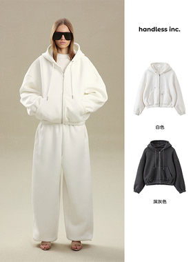 handless inc | unisex系列-羊羔毛空气层休闲套装-卫衣