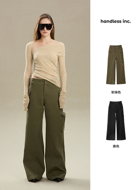 handless inc | unisex系列-宽松直筒挺括工装裤