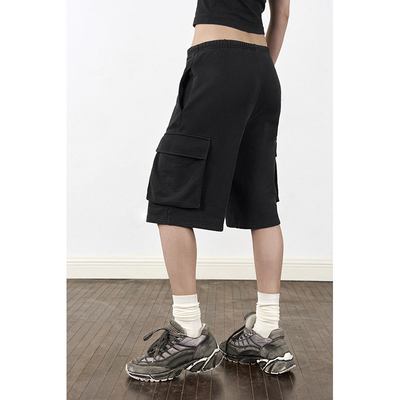 handless inc街头窄腰头抽绳卫裤系列-中裤