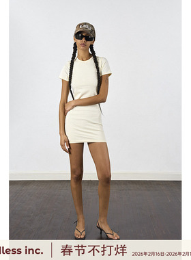 handless inc 欧美街头正肩系列-T恤裙