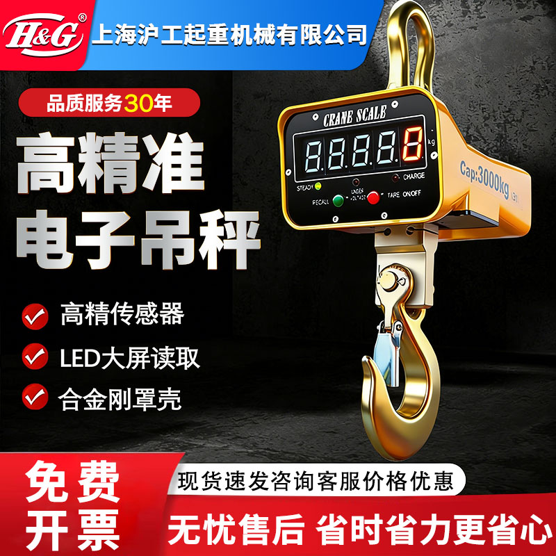 H&G沪工电子吊秤高精度行车秤