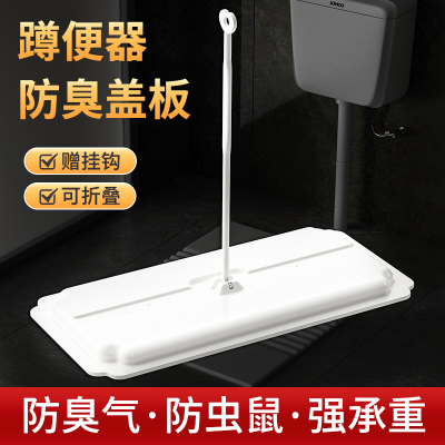 蹲便器盖板厕所密封盖防臭堵臭器