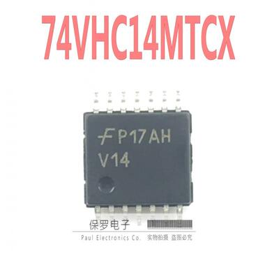 反相器 74VHC14MTCX 74VHC14 丝印V14 TSSOP-14贴片 全新原装