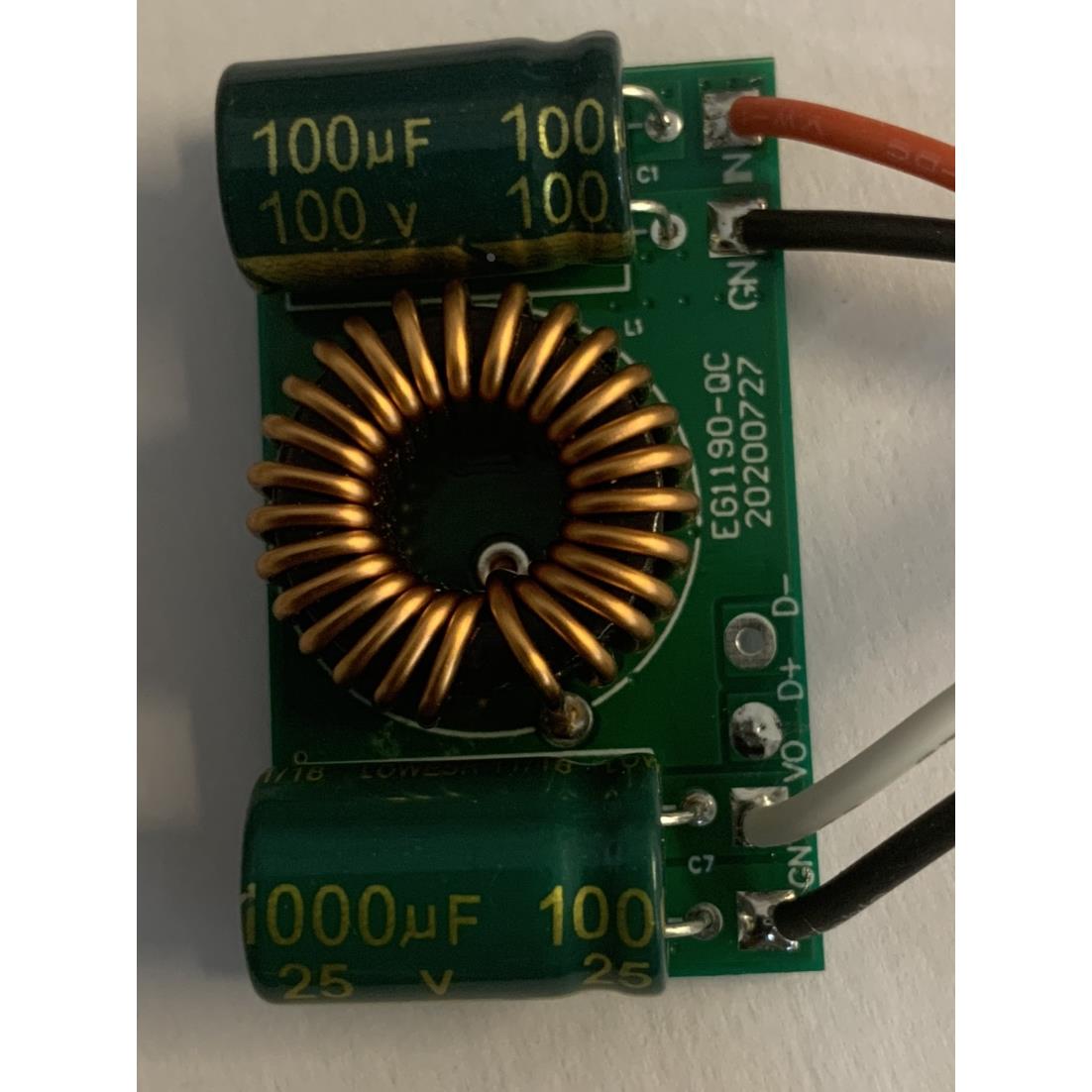 基于EG1190宽电压输入电源方案 3A非隔离DC-DC方案DEMO板