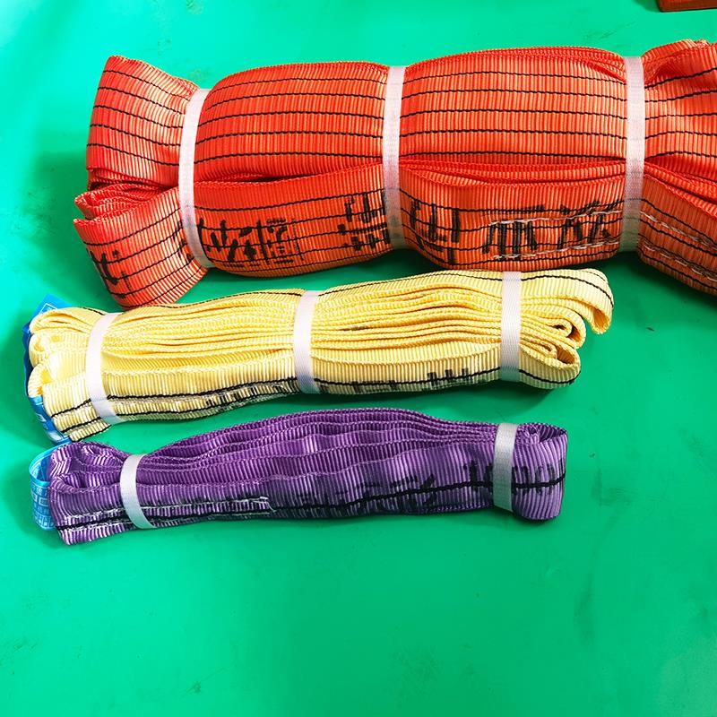 柔性吊装带圆形环型起重吊带O型吊树用柔软纤维穿芯起重尼龙布带