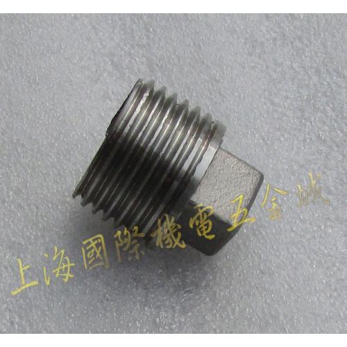 上海五金城304不锈钢外丝水管堵头外丝 4分-2.5寸不锈钢外丝管帽