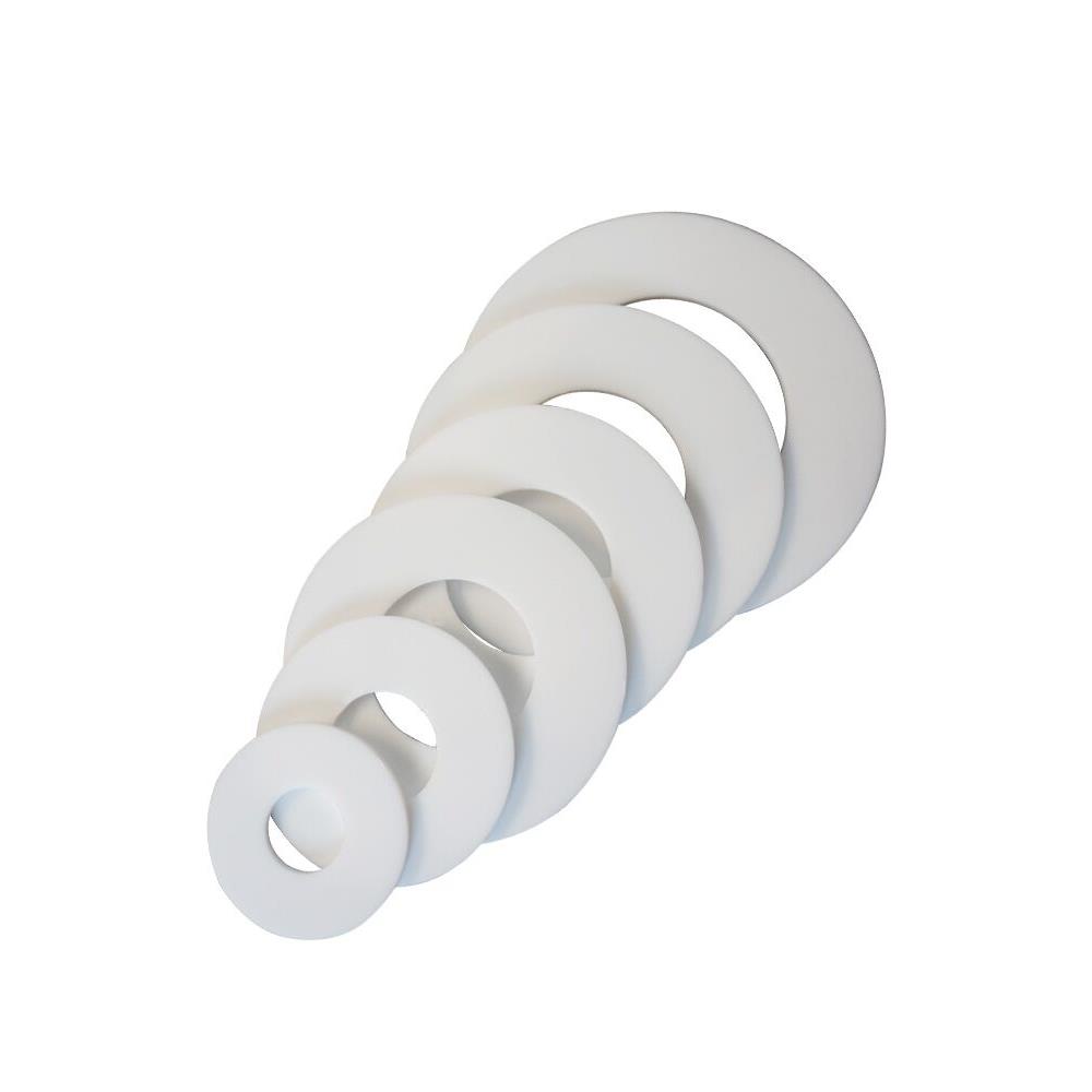 四氟垫片耐高温聚四氟乙烯垫片铁氟龙塑料王法兰密封垫圈非标定制