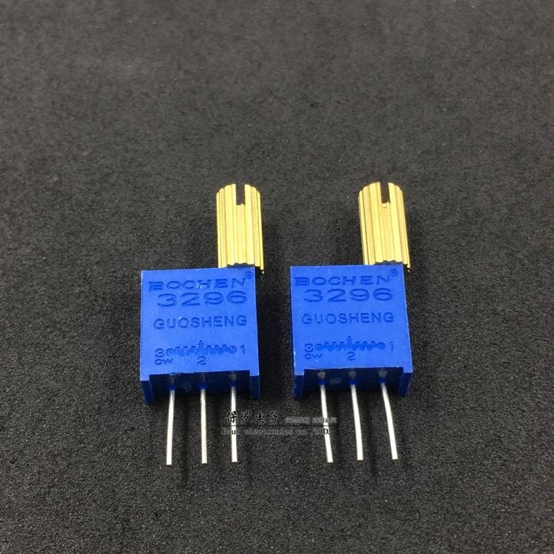 3296W长柄多圈精密可调电阻1K2K5K10K20K50K100K200K手调电位器