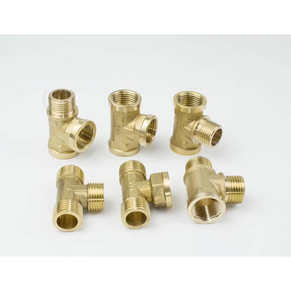 铜4分三通加厚6分 一内二外20 二内一外三外三通分水接头接头DN15