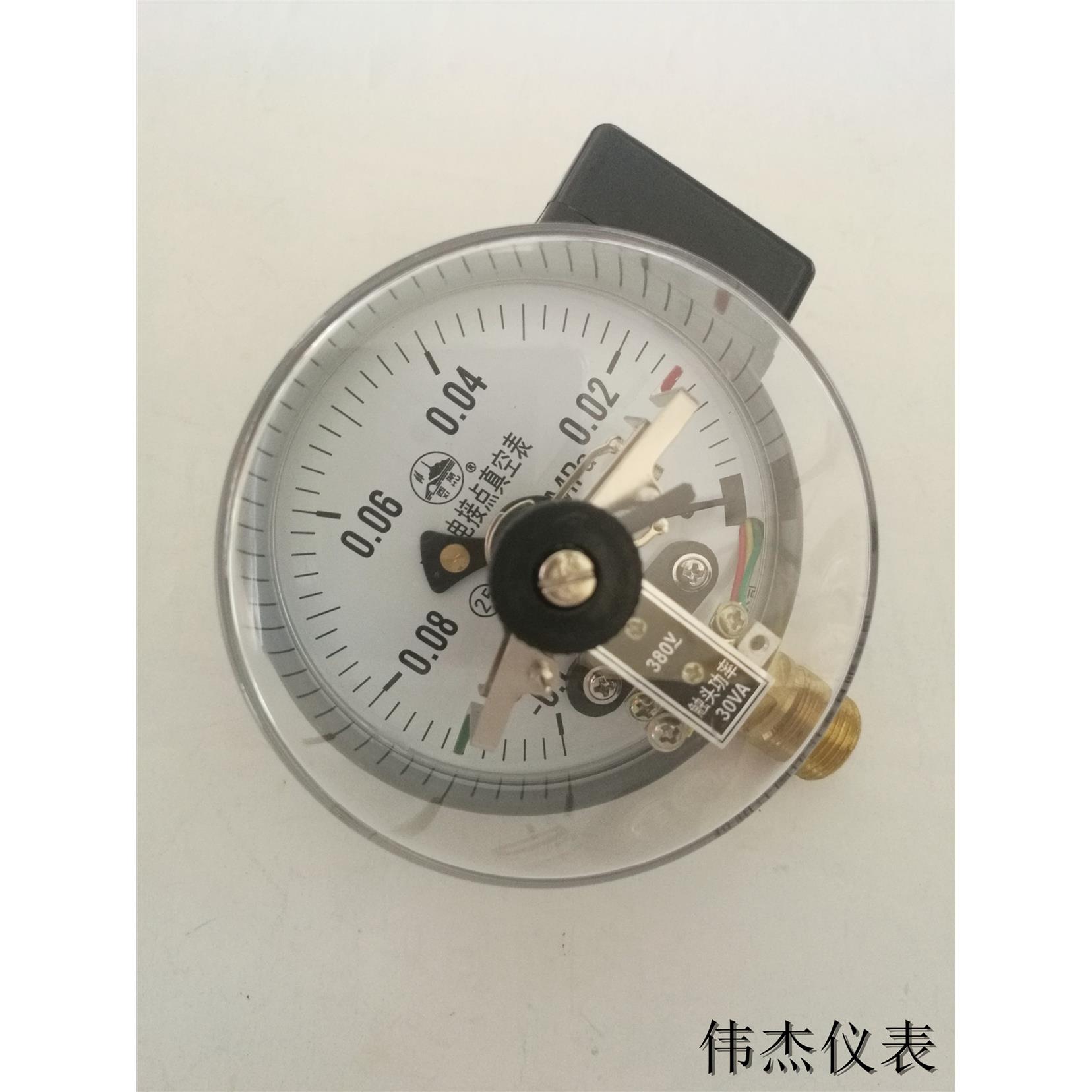 杭州江南电接点真空表YXC-0.1-0mpa电接点真空压力表ZXC100负压表