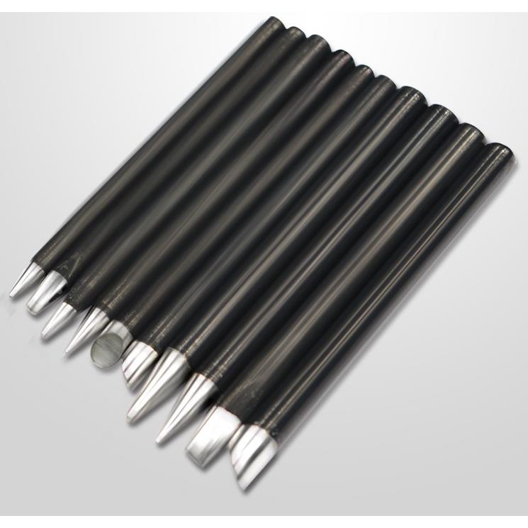 无铅黑色尖头外热20W 25W30W 40W 50W 60W尖形斜头马蹄型烙铁头