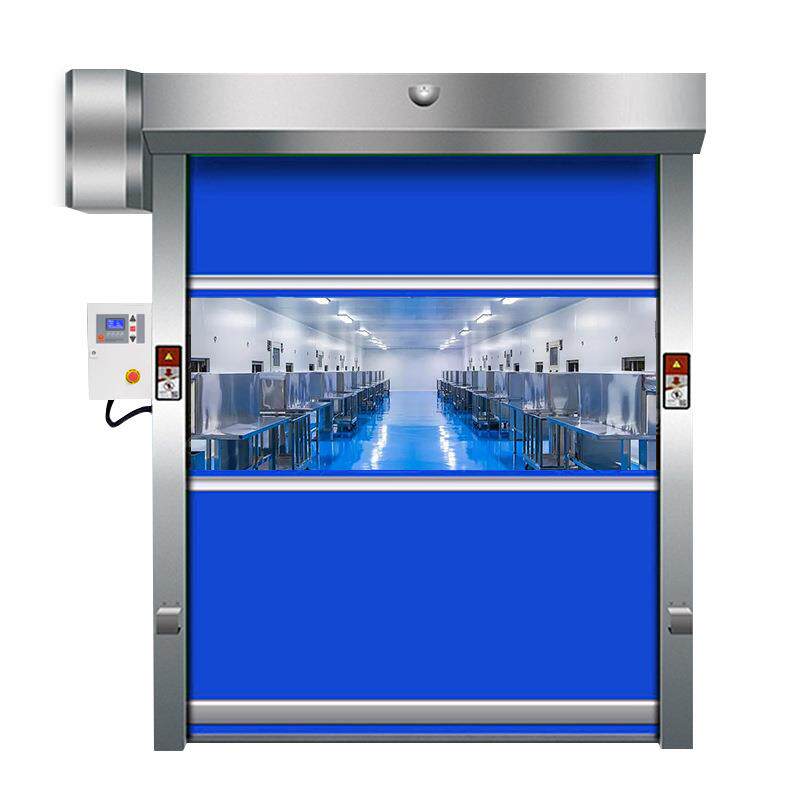 PVC快速卷帘门无尘车间全自动感应保温防风防尘卷闸门快速升降门