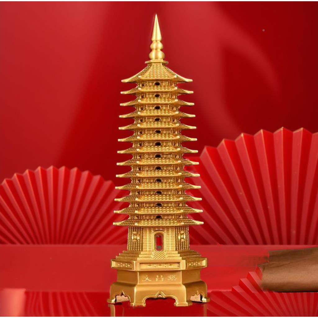 九十三层光黄铜塔八卦层文昌塔9层1发3层的2451书桌宝形摆件文昌