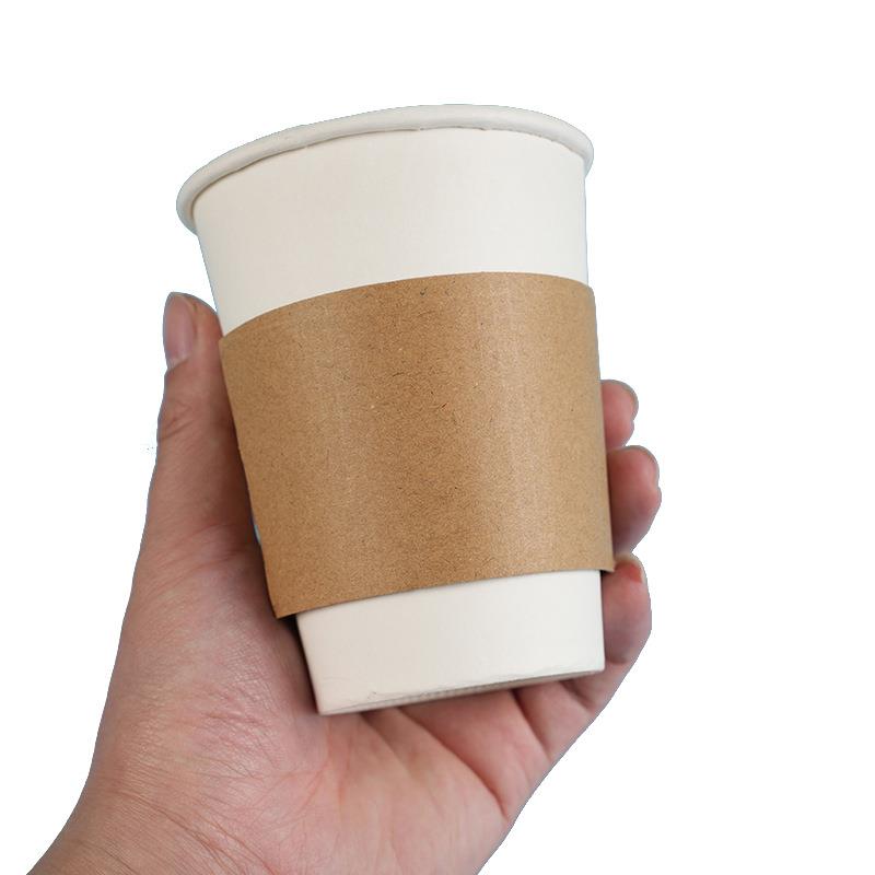 一次性外贸牛皮纸瓦楞杯套奶热茶咖隔防烫纸XM0108090口径通用啡