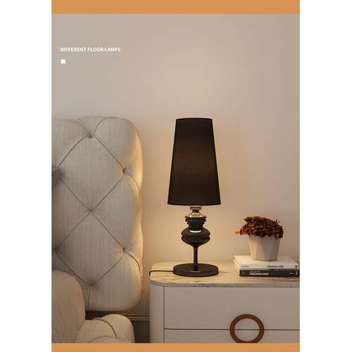 美式落地灯现代简约客厅卧室床边复古立式地灯欧式落地台灯床头灯