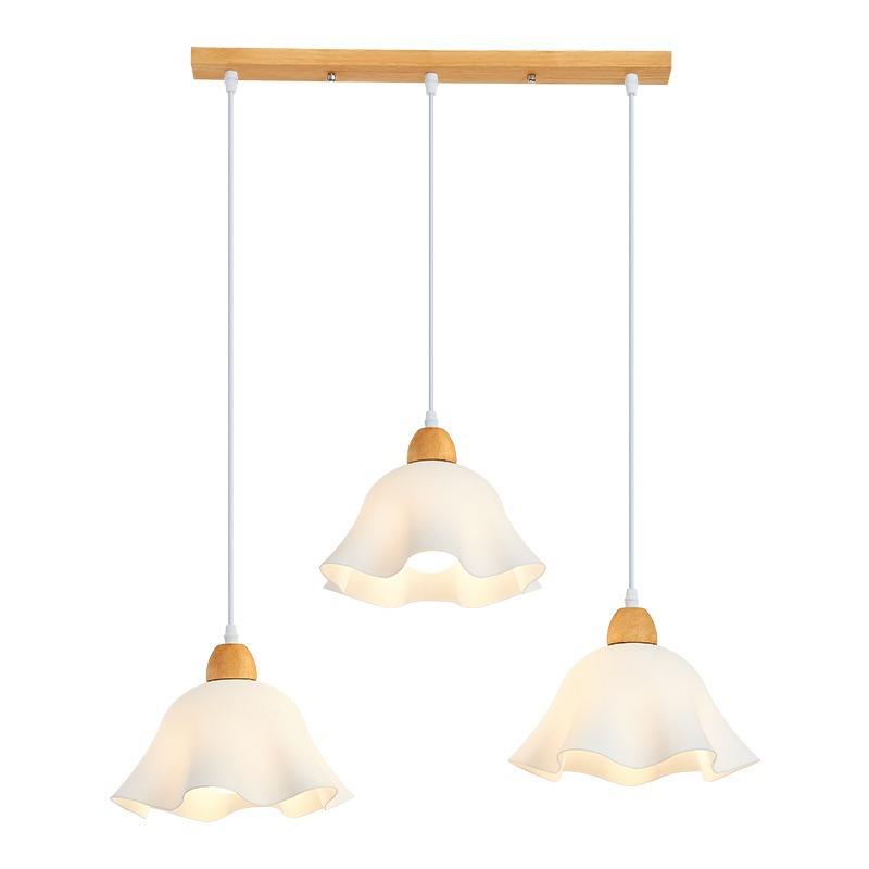 餐厅吊灯三头北温欧创意简约现代朵餐桌灯个性创意饭厅花吧馨台灯