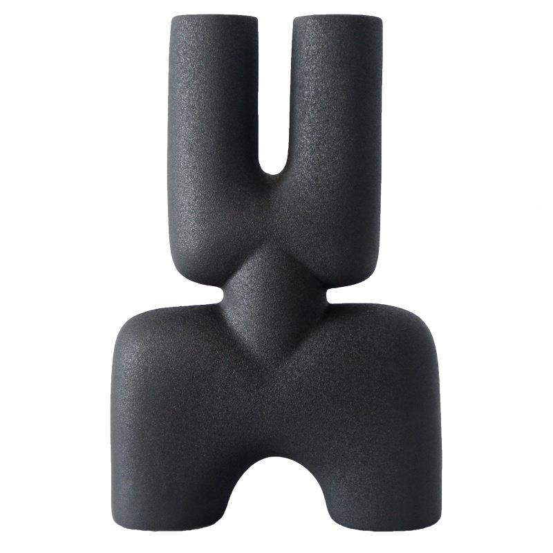 新中陶瓷花仿真花摆设TUE厅书房玄关式软装客家居瓶饰品茶室禅意