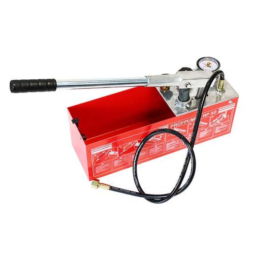 厂家直销RP50手动试压泵打压机增压管道打压泵PPR地暖检漏测压仪